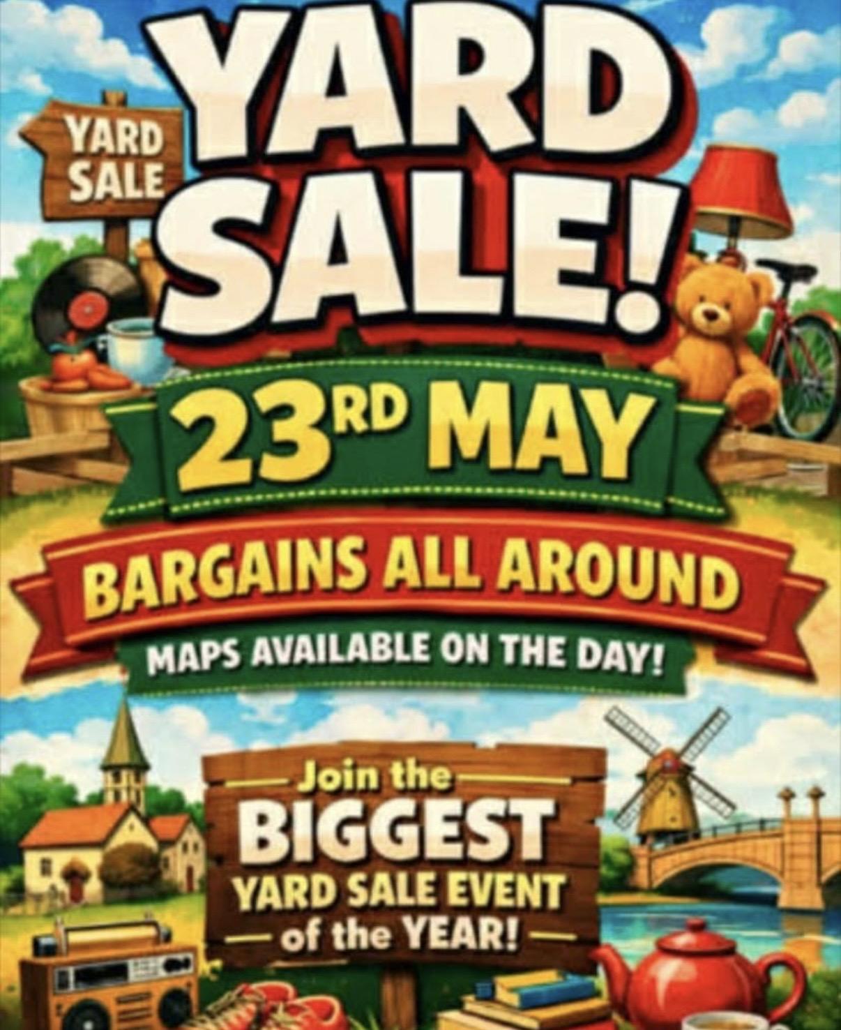 Yard Sale - 23rd May